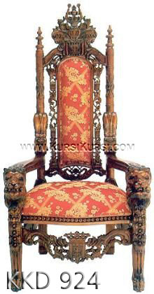 Kursi Raja Ukir Singa KKD 924