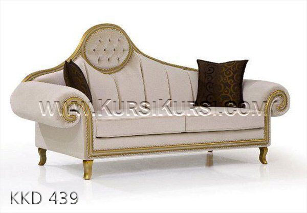 Sofa Bundar Kayu Mahony KKD 439
