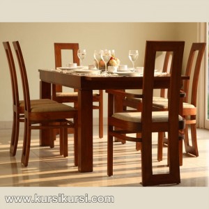 Mebel Jakarta Set Kursi Meja Makan Minimalis Jati