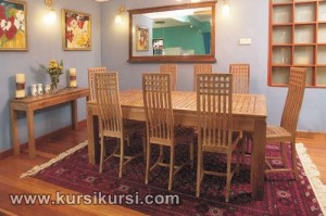 Mebel Jepara Set Kursi Makan Balero Kotak Kotak