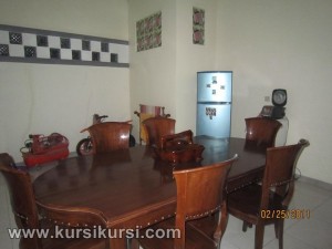 Set Kursi Makan Kipas Kayu Jati