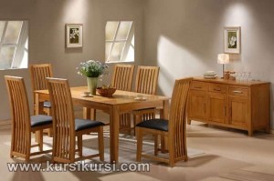 Set Kursi Meja Makan Minimalis Meja Persegi Panjang