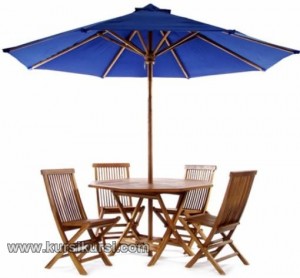 Gambar Set Kursi Meja Makan Payung Jepara