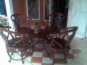 Set Kursi Tamu Model Teras Suwaci Kayu jati