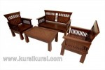 Furniture Surabaya Set Kursi Tamu Minimalis Kawung Natural Kode ( KKS 513 )