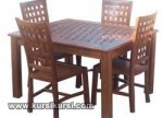Jual Set Kursi Makan Lubang Kotak Kotak ( KKS 147 )