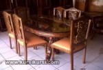 Mebel Jati Ukiran Set Kursi Meja Makan Jepara Kode ( KKS 183 )