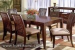 Mebel Jepara Minimalis Set Kursi Meja Makan Minimalis Kayu Jati ( KKS 186 )