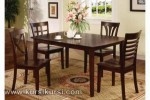 Set Kursi Makan Minimalis Kayu Jati Kode ( KKS 304 )