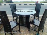 Set Kursi Makan Minimalis Model Anyaman Kode ( KKS 307 )