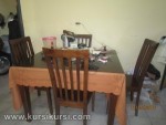 Set Kursi Makan Sederhana Kayu Jati Jepara Kode ( KKS 356 )