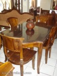 Set Kursi Meja Makan Kipas dan Kaca Kode ( KKS 392 )