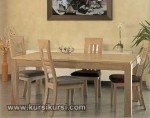 Set Kursi Meja Makan Minimalis Blok Motif Kode ( KKS 406 )