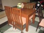 Set Kursi Meja Makan Minimalis Jati Kode ( KKS 414 )