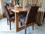 Set Kursi Meja Makan Minimalis Jok Motif Mewah Kode ( KKS 416 )