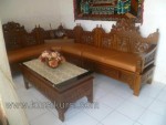 Kursi Tamu Set Sudut Ukir Mahkota Natural Furnishing Kode ( KKS 559 )