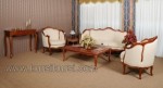Mahogani Jepara Set Kursi Tamu Sofa Model Modern Kode ( KKS 573 )
