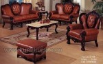 Maroon Sofa Set Kursi Tamu Jati Kode ( KKS 574 )
