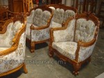 Mebel Jepara Ukir Set Sofa Romawi Inggris Kayu Jati Kode ( KKS 590 )