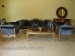 Pilihan Set Kursi Tamu Ukir Jepara Jok Biru Kode ( KKS 637 )