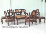 Set Kursi Tamu Ukir Hongkong Giok Kayu Jati Kode ( KKS 770 )