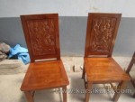 Set Kursi Teras Kayu Jati Jepara Ukir Daun Kode ( KKS 948 )