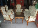 Set Sofa Tamu Meja Kayu Jati Kode ( KKS 787 )