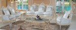 Furniture Duco Putih Set Sofa Tamu Ukir Kode ( KKS 069 )