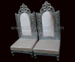 Kursi Raja Wedding Chair Silver KKW 141