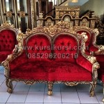 Set Kursi Tamu Jok Merah Maroon